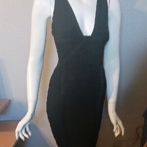 Marciano Black Backless Dress